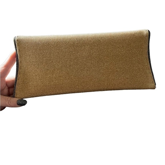VBH Gold Glitter Stretch Envelope Clutch 010/300 - Picture 8 of 12